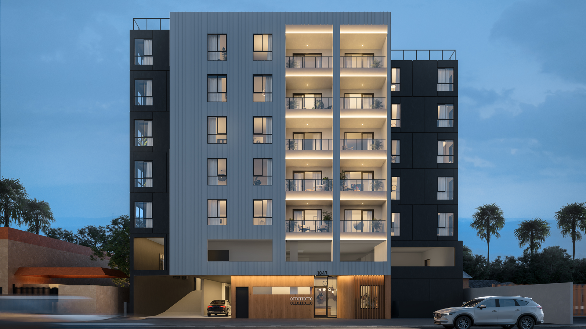 Mojave desert in the dark