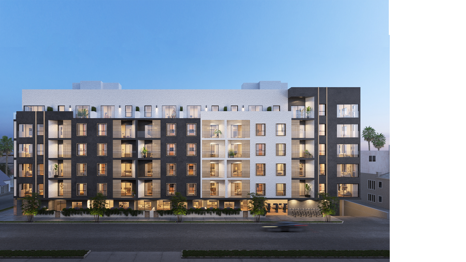 Mojave desert in the dark