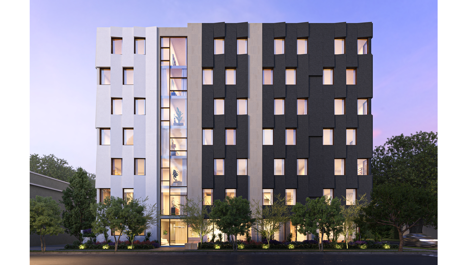 Mojave desert in the dark