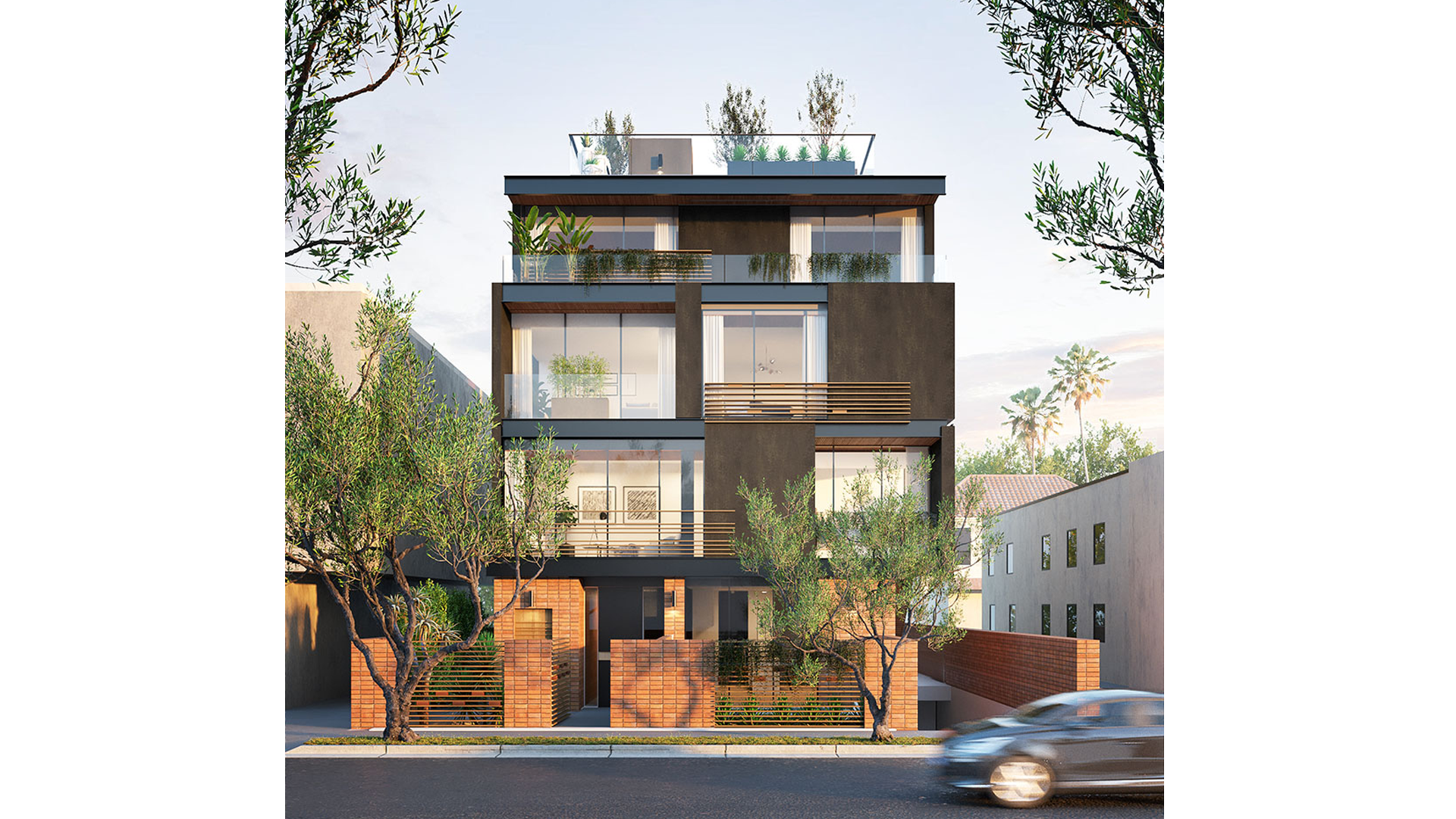 Mojave desert in the dark