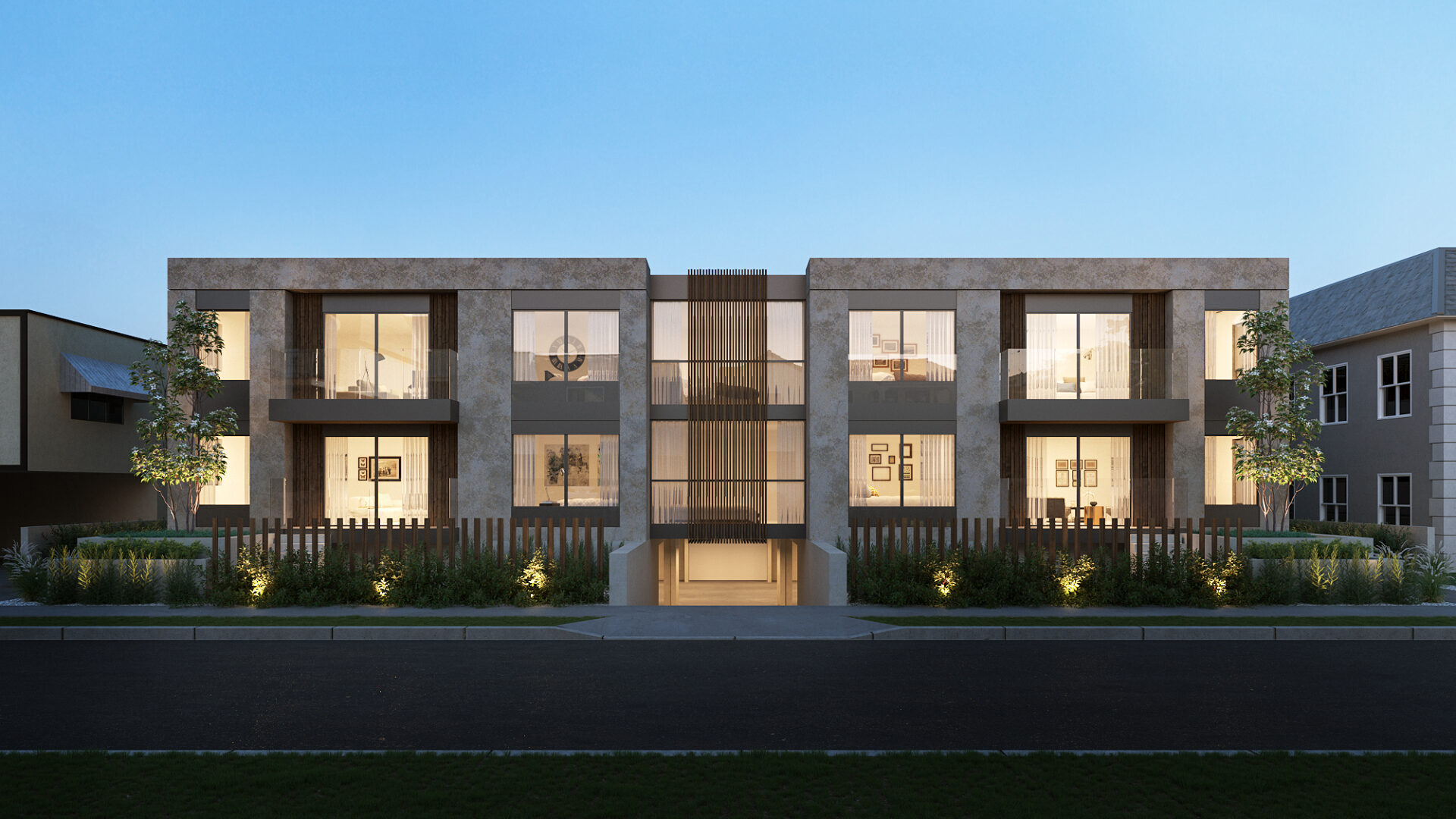 Mojave desert in the dark